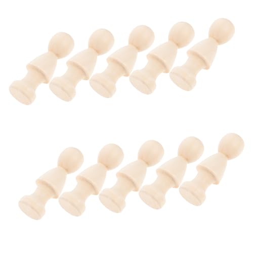 EXAOMBLE 10Stücke Unbemalte Holz Peg Puppen für DIY Projekte Natürliche Holzfiguren zum Bemalen für Kinderaktivitäten und Dekoration Wohnräumen EXAOMBLE 10Stücke Unbemalte Holz Peg Puppen für DIY Projekte Natürliche Holzfiguren zum Bemalen für Kinderaktivitäten und Dekoration Wohnräumen von EXAOMBLE