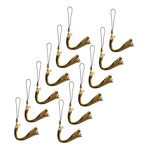 EXAOMBLE 12 Stück Abschluss Kappen Quasten mit Charm Hochwertige Dekoration für Graduation Caps für Abschlusspartys und Feiern Schwarze und Goldene Farben EXAOMBLE 12 Stück Abschluss Kappen Quasten mit Charm Hochwertige Dekoration für Graduation Caps für Abschlusspartys und Feiern Schwarze und Goldene Farben von EXAOMBLE