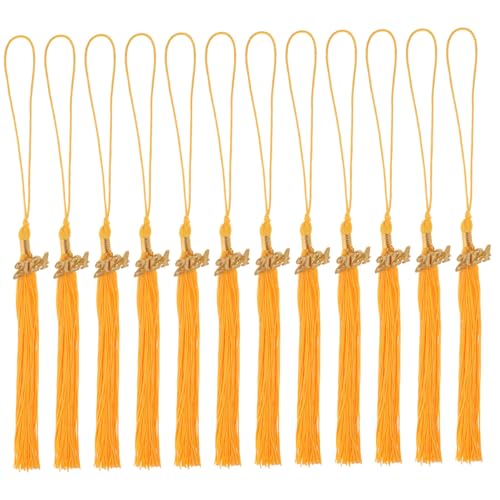 EXAOMBLE 12 Stück Graduation Cap Quasten mit Jahr Dekorationen für Abschlussfeiern Langlebige Materialien für Diy Gestaltung von Doktorhüten und Graduierungsfeierbedarf EXAOMBLE 12 Stück Graduation Cap Quasten mit Jahr Dekorationen für Abschlussfeiern Langlebige Materialien für Diy Gestaltung von Doktorhüten und Graduierungsfeierbedarf von EXAOMBLE