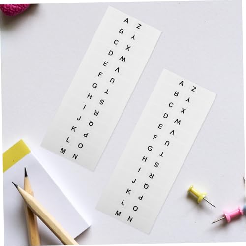 EXAOMBLE 14 Blatt Teiliges Alphabet Index Klebeetiketten Kleine Weiße Haftnotiz Tabs Praktische Seitenmarker für Notizbücher Ordner und Klassifizierung Selbstklebend Vielseitig Verwendbar EXAOMBLE 14 Blatt Teiliges Alphabet Index Klebeetiketten Kleine Weiße Haftnotiz Tabs Praktische Seitenmarker für Notizbücher Ordner und Klassifizierung Selbstklebend Vielseitig Verwendbar von EXAOMBLE