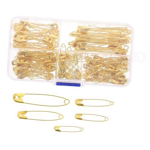 EXAOMBLE 150Stücke Sicherheitsnadeln für DIY Projekte Goldene Sicherheitsbroschen für Kleidung Bastelbedarf Nadel für Kleidungsfixierung Vielseitig Einsetzbar und Robust EXAOMBLE 150Stücke Sicherheitsnadeln für DIY Projekte Goldene Sicherheitsbroschen für Kleidung Bastelbedarf Nadel für Kleidungsfixierung Vielseitig Einsetzbar und Robust von EXAOMBLE
