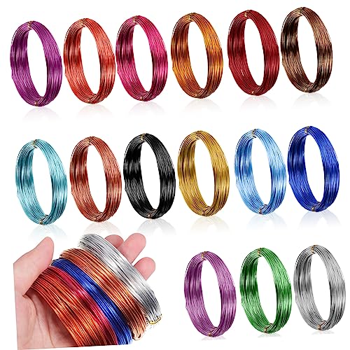 EXAOMBLE 15Rollen Aluminiumdrähte für DIY Schmuckherstellung Flexibler Basteldraht Farben für Projekte und Reparaturen von Schmuck und Kunsthandwerk EXAOMBLE 15Rollen Aluminiumdrähte für DIY Schmuckherstellung Flexibler Basteldraht Farben für Projekte und Reparaturen von Schmuck und Kunsthandwerk von EXAOMBLE
