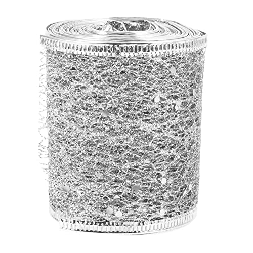 EXAOMBLE 1Rolle Dekoratives Glitter Meshband Glitzerndes Hohlband für DIY Kunsthandwerk Geschenktüten und Partydekoration Weihnachtsbäume und Geschenkverpackungen EXAOMBLE 1Rolle Dekoratives Glitter Meshband Glitzerndes Hohlband für DIY Kunsthandwerk Geschenktüten und Partydekoration Weihnachtsbäume und Geschenkverpackungen von EXAOMBLE
