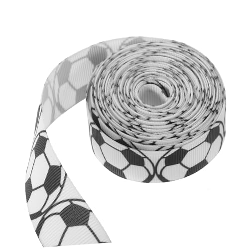 EXAOMBLE 1Rolle Fußball Geschenkband Dekoratives Mehrzweckband für Geschenkverpackungen Bastelprojekte und Heimdekoration für Fußballgeburtstagsfeiern und Überraschungen EXAOMBLE 1Rolle Fußball Geschenkband Dekoratives Mehrzweckband für Geschenkverpackungen Bastelprojekte und Heimdekoration für Fußballgeburtstagsfeiern und Überraschungen von EXAOMBLE