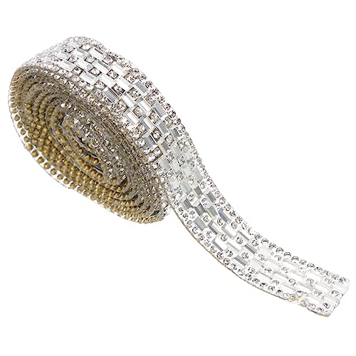 EXAOMBLE 1Rolle Selbstklebende Strassbänder für DIY Dekoration für Kleidung und Handwerk Tragenresistent Hochtemperaturbeständig für Hochzeit und Bastelprojekte EXAOMBLE 1Rolle Selbstklebende Strassbänder für DIY Dekoration für Kleidung und Handwerk Tragenresistent Hochtemperaturbeständig für Hochzeit und Bastelprojekte von EXAOMBLE