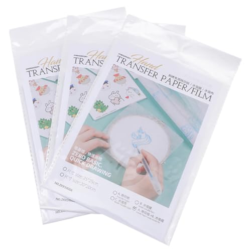 EXAOMBLE 1Satz Wasserlöslicher Film für DIY Nähprojekte Hemdtransferfolie und Dekorative Stickstabilisatoren für Einfache Anwendung Baumwoll Canvas Quilts und Strickwaren EXAOMBLE 1Satz Wasserlöslicher Film für DIY Nähprojekte Hemdtransferfolie und Dekorative Stickstabilisatoren für Einfache Anwendung Baumwoll Canvas Quilts und Strickwaren von EXAOMBLE