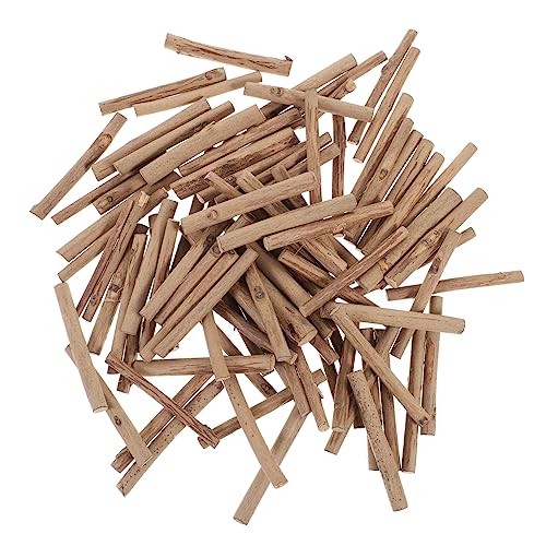 EXAOMBLE 1Tasche Runde Holzstangen für DIY Projekte für Holzhandwerk Bastelmaterial und Kreative von EXAOMBLE