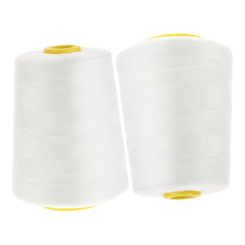 EXAOMBLE 2 Rollen Vielseitiges Nähgarn Yards Nähfaden für Maschinen Quilting Handnähen und Stickerei Strapazierfähiges Baumwollgarn für Diy Projekte und Kleidung von EXAOMBLE