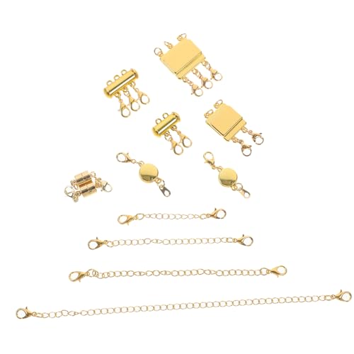 EXAOMBLE 2 Sets Halskette Schnalle Set Verschluss Schichtung Extender Erweiterung Für Halskette Goldene Legierung EXAOMBLE 2 Sets Halskette Schnalle Set Verschluss Schichtung Extender Erweiterung Für Halskette Goldene Legierung von EXAOMBLE