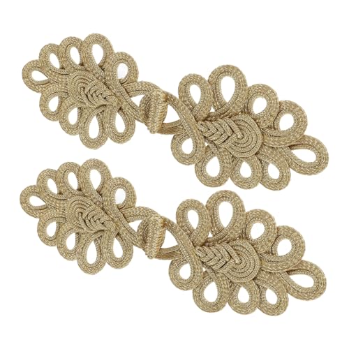 EXAOMBLE 2 Stück Chinesische Knoten Knöpfe Dekorative Verschlüsse für Diy Nähprojekte Handgefertigte Kleidungsverschlüsse für Mäntel und Cheongsams Vintage Design EXAOMBLE 2 Stück Chinesische Knoten Knöpfe Dekorative Verschlüsse für Diy Nähprojekte Handgefertigte Kleidungsverschlüsse für Mäntel und Cheongsams Vintage Design von EXAOMBLE