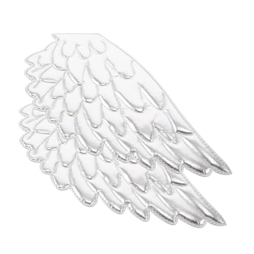 EXAOMBLE 2 Stück Engelsflügel Zubehör Taschenreihe Flügeleisen auf Patch Engelsflügelreparatur Applikation Engelsflügelgäste Patch Taschen Bügelbild Polyester Silver EXAOMBLE 2 Stück Engelsflügel Zubehör Taschenreihe Flügeleisen auf Patch Engelsflügelreparatur Applikation Engelsflügelgäste Patch Taschen Bügelbild Polyester Silver von EXAOMBLE