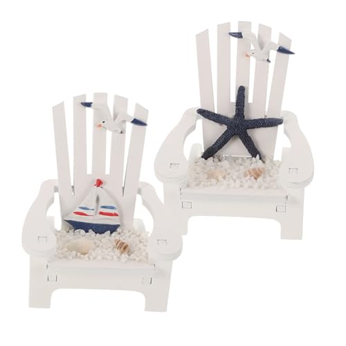 EXAOMBLE 2 Stück Miniatur Holz Strandstuhl Dekoration Tischdeko für Zuhause und Büro für Hochzeiten Feste und Kreative Wohnräume EXAOMBLE 2 Stück Miniatur Holz Strandstuhl Dekoration Tischdeko für Zuhause und Büro für Hochzeiten Feste und Kreative Wohnräume von EXAOMBLE