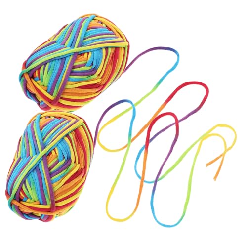 EXAOMBLE 2 Stück Regenbogenfarbige Garn für Häkeln und Stricken Weiches Baumwollgarn für DIY Handarbeiten Vielseitig Einsetzbar für Kleidung Dekoration und Mehr EXAOMBLE 2 Stück Regenbogenfarbige Garn für Häkeln und Stricken Weiches Baumwollgarn für DIY Handarbeiten Vielseitig Einsetzbar für Kleidung Dekoration und Mehr von EXAOMBLE