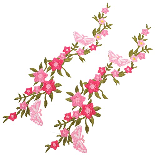 EXAOMBLE 2 Stück Schmetterling und Blume Stickmuster Bügelflicken Gestickte Patches für DIY Kleidung Taschen Hüte und Mehr zum Verzieren und Reparieren EXAOMBLE 2 Stück Schmetterling und Blume Stickmuster Bügelflicken Gestickte Patches für DIY Kleidung Taschen Hüte und Mehr zum Verzieren und Reparieren von EXAOMBLE