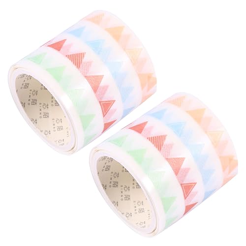 EXAOMBLE 2 Stück Washi Tape Grundfarben Klebeband für Planer und Journal Basteln Scrapbooking Ungiftig Langlebig von EXAOMBLE
