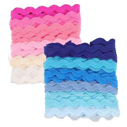 EXAOMBLE 2 Stück Welliges Buntes Dekoband für DIY Bastelprojekte und Partydekoration Farben pro Karte für Hochzeiten Weihnachten und Mehr EXAOMBLE 2 Stück Welliges Buntes Dekoband für DIY Bastelprojekte und Partydekoration Farben pro Karte für Hochzeiten Weihnachten und Mehr von EXAOMBLE
