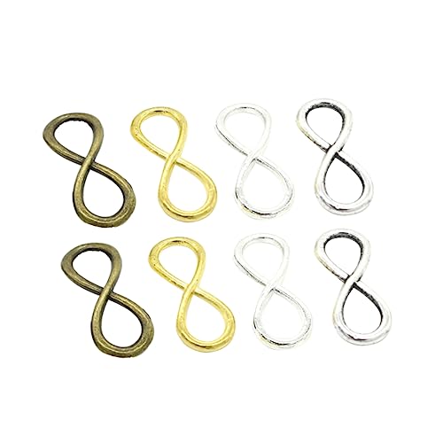 EXAOMBLE 20 Stück DIY Schmuckzubehör Symbol Legierungsanhänger und Verschlüsse Antik Cyan Antik Silber Gold Helles Silber für Kreative Projekte und Schmuckherstellung von EXAOMBLE