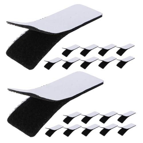 EXAOMBLE 20 Stück selbstklebender Hakenschlaufen-Klebeband Klettstreifen Klettband strapazierfähige Klebestreifen selbstklebendes Klebeband Nylon Schwarz EXAOMBLE 20 Stück selbstklebender Hakenschlaufen-Klebeband Klettstreifen Klettband strapazierfähige Klebestreifen selbstklebendes Klebeband Nylon Schwarz von EXAOMBLE