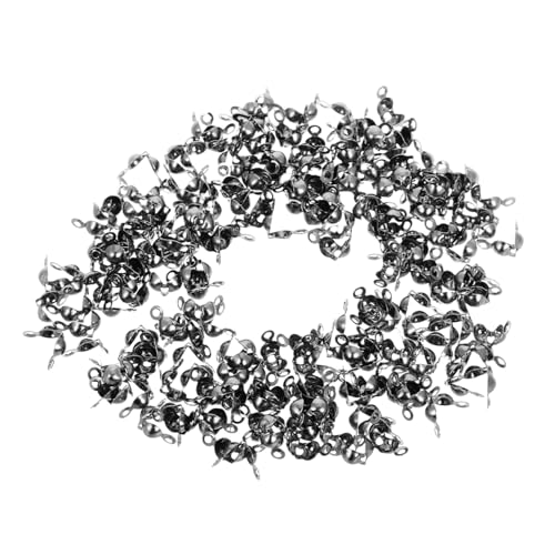 EXAOMBLE 200 Stück Crimpperlen Kappen für DIY Armbänder Eisen Crimpperlen Knotenabdeckungen Metall Platiniert Schwarz für Schmuckherstellung für Anfänger und Experten EXAOMBLE 200 Stück Crimpperlen Kappen für DIY Armbänder Eisen Crimpperlen Knotenabdeckungen Metall Platiniert Schwarz für Schmuckherstellung für Anfänger und Experten von EXAOMBLE