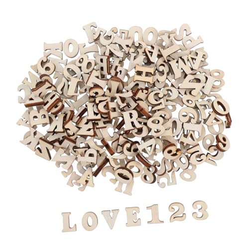 EXAOMBLE 200 Stück Teiliges Set Mittleren Naturbelassenen Holzbuchstaben und Zahlen für Diy Bastelprojekte Kinderfreundlich Langlebig Vielseitig Einsetzbar für Heim Schul und EXAOMBLE 200 Stück Teiliges Set Mittleren Naturbelassenen Holzbuchstaben und Zahlen für Diy Bastelprojekte Kinderfreundlich Langlebig Vielseitig Einsetzbar für Heim Schul und von EXAOMBLE