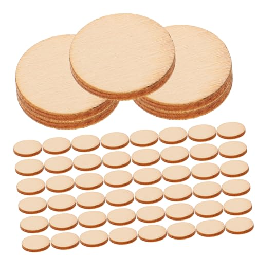 EXAOMBLE 200 Stück Unbearbeitete Runde Holzscheiben für DIY Bastelprojekte zum Malen Beschriften und Dekorieren für Familienaktivitäten und Kreative Ornamente EXAOMBLE 200 Stück Unbearbeitete Runde Holzscheiben für DIY Bastelprojekte zum Malen Beschriften und Dekorieren für Familienaktivitäten und Kreative Ornamente von EXAOMBLE