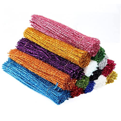 EXAOMBLE 200Stücke DIY Glitzer Stäbe Glitzer Stäbe Für Weihnachten Bastelmaterialien Für Twisted Stems Pipe Blau Zubehör Für Weihnachtsprojekte von EXAOMBLE