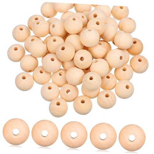 EXAOMBLE 200Stücke Holzperlen Natürliche Holzperlen Dekorative Lochperlen für DIY Schmuckherstellung und Bastelprojekte für Armbänder und Handwerksarbeiten EXAOMBLE 200Stücke Holzperlen Natürliche Holzperlen Dekorative Lochperlen für DIY Schmuckherstellung und Bastelprojekte für Armbänder und Handwerksarbeiten von EXAOMBLE