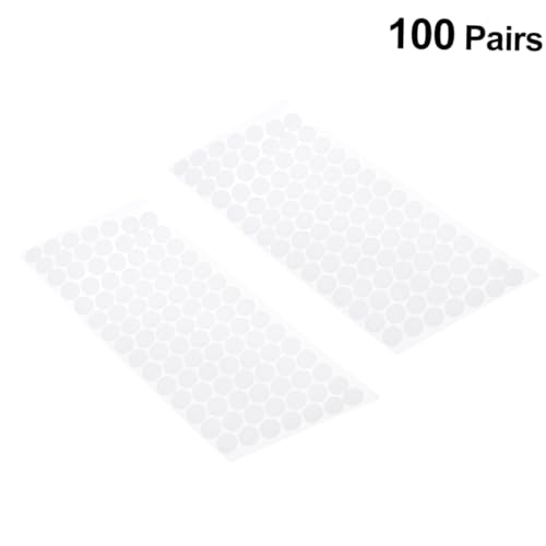 EXAOMBLE 200Stücke Klebe Punkte Durchmesser Selbstklebende Runde Tape Wasserfeste Klettband Pads für Bastelprojekte und Heimwerkeranwendungen von EXAOMBLE