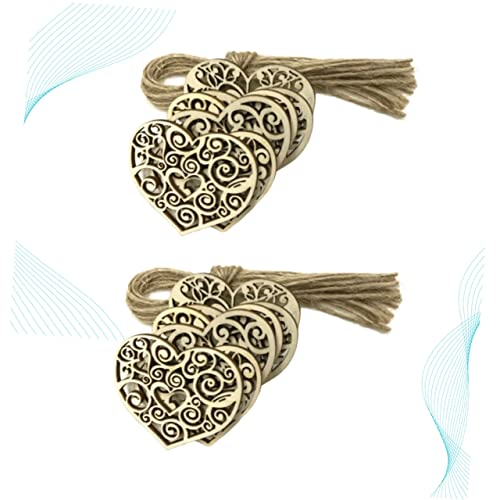 EXAOMBLE 20Stücke Anhänger Hängende für Hochzeit DIY Bastelprojekte Holzverzierung mit Juteschnur Herzen für Geschenkanhänger und Hochzeitsfeiern EXAOMBLE 20Stücke Anhänger Hängende für Hochzeit DIY Bastelprojekte Holzverzierung mit Juteschnur Herzen für Geschenkanhänger und Hochzeitsfeiern von EXAOMBLE