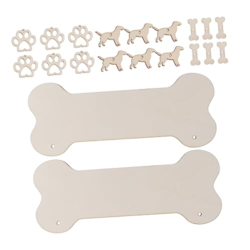 EXAOMBLE 20Stücke Hängende Hundeknochen Holzschilder Set mit DIY Holzausschnitte für Kreative Dekoration für Malerei und Personalisierte Designs Hundepfoten EXAOMBLE 20Stücke Hängende Hundeknochen Holzschilder Set mit DIY Holzausschnitte für Kreative Dekoration für Malerei und Personalisierte Designs Hundepfoten von EXAOMBLE