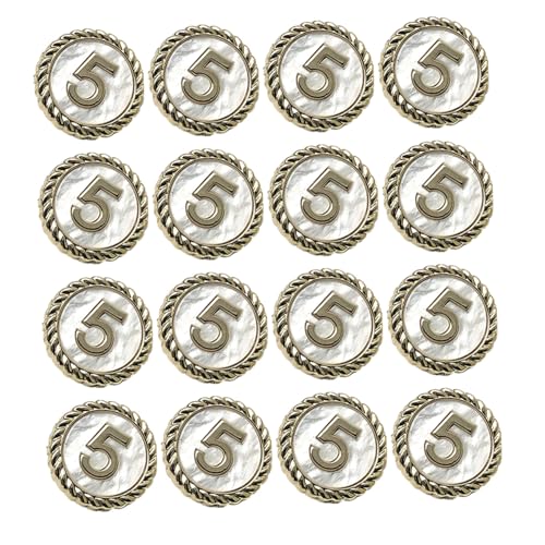EXAOMBLE 20Stücke Legierungs Knöpfe für DIY Nähprojekte Kostümknöpfe Hellgold für Kleidung Taschen und Jacken Langlebige Bastelzubehörteile für Designs EXAOMBLE 20Stücke Legierungs Knöpfe für DIY Nähprojekte Kostümknöpfe Hellgold für Kleidung Taschen und Jacken Langlebige Bastelzubehörteile für Designs von EXAOMBLE