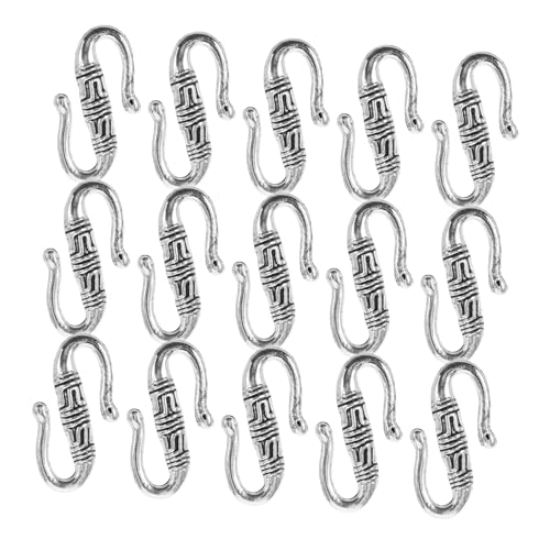 EXAOMBLE 20Stücke S Hakenverschluss Tibetanischem Silber für Armbänder und Halsketten Legierungsverschlüsse für DIY Schmuckherstellung und Projekte EXAOMBLE 20Stücke S Hakenverschluss Tibetanischem Silber für Armbänder und Halsketten Legierungsverschlüsse für DIY Schmuckherstellung und Projekte von EXAOMBLE