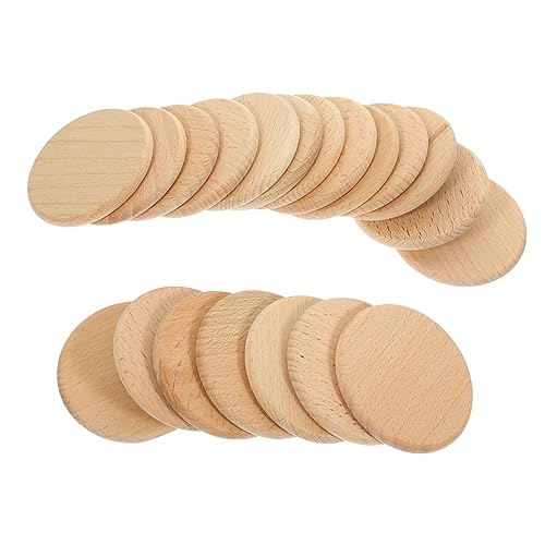 EXAOMBLE 20Stücke Unlackierte Holzscheiben Runde DIY Holz Ausschnitte für Bastelprojekte Leere Holzscheiben zum Gestalten und Dekorieren Holzstücke für Kunsthandwerk EXAOMBLE 20Stücke Unlackierte Holzscheiben Runde DIY Holz Ausschnitte für Bastelprojekte Leere Holzscheiben zum Gestalten und Dekorieren Holzstücke für Kunsthandwerk von EXAOMBLE