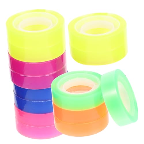 EXAOMBLE 24 Rollen Farbige Transparente Klebebandstreifen Klebeband Zum Löschen Klares Farbband Dünnes Doppeltes Nachfüllband Versiegelung Zellophan Poster Abdeckbänder Mini White EXAOMBLE 24 Rollen Farbige Transparente Klebebandstreifen Klebeband Zum Löschen Klares Farbband Dünnes Doppeltes Nachfüllband Versiegelung Zellophan Poster Abdeckbänder Mini White von EXAOMBLE