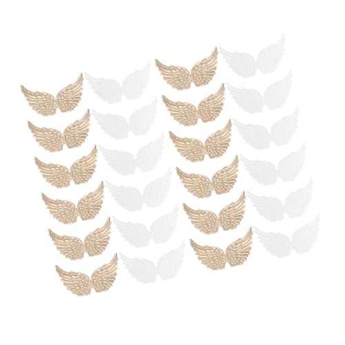 EXAOMBLE 24Stücke Engel Dekorationen für Kleidung Goldene Weiße Vielseitige DIY Accessoires für Hochzeiten Weihnachten Partys Leicht Sicher EXAOMBLE 24Stücke Engel Dekorationen für Kleidung Goldene Weiße Vielseitige DIY Accessoires für Hochzeiten Weihnachten Partys Leicht Sicher von EXAOMBLE