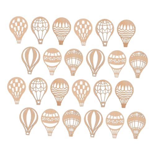 EXAOMBLE 24Stücke Heißluftballon Holzscheiben für DIY Bastelprojekte für Ausmalen und Dekorieren für Feste und Feiertage EXAOMBLE 24Stücke Heißluftballon Holzscheiben für DIY Bastelprojekte für Ausmalen und Dekorieren für Feste und Feiertage von EXAOMBLE