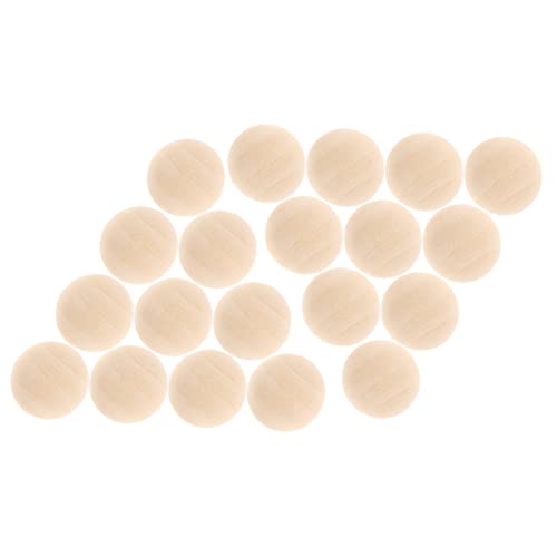 EXAOMBLE 24Stücke Holzperlen Halbperlen für DIY Handwerk Unvollendete Holz Kugeln Basteln für Projekte und Dekorationen Leicht und Vielseitig EXAOMBLE 24Stücke Holzperlen Halbperlen für DIY Handwerk Unvollendete Holz Kugeln Basteln für Projekte und Dekorationen Leicht und Vielseitig von EXAOMBLE