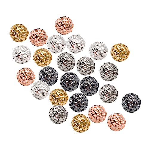 EXAOMBLE 25 Stück DIY Schmuckperlen Spacer Beads für Ohrringe Armbänder Kupfer Loch Gold Silber Schwarz Roségold Weiß für Kreative Bastelprojekte EXAOMBLE 25 Stück DIY Schmuckperlen Spacer Beads für Ohrringe Armbänder Kupfer Loch Gold Silber Schwarz Roségold Weiß für Kreative Bastelprojekte von EXAOMBLE