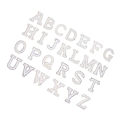EXAOMBLE 26 Stück DIY Buchstaben Applikationen Perlen und Strass Aufnähbare Patches für Kreative Kleidungsgestaltung und Dekoration für Reparaturen und Designs EXAOMBLE 26 Stück DIY Buchstaben Applikationen Perlen und Strass Aufnähbare Patches für Kreative Kleidungsgestaltung und Dekoration für Reparaturen und Designs von EXAOMBLE