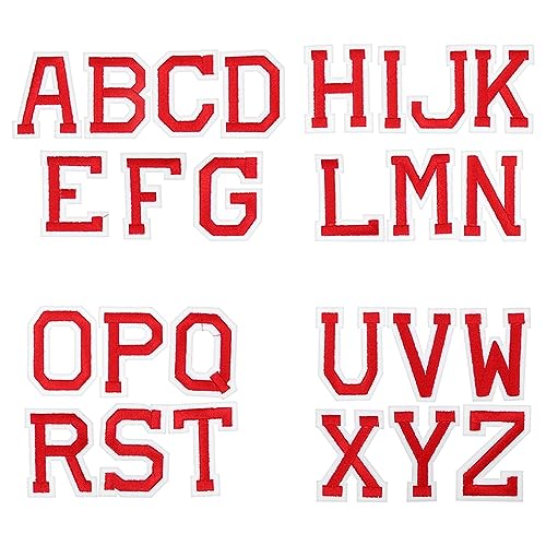 EXAOMBLE 26Stücke Eisen Buchstaben Patches A Z Aufbügelbare Alphabet Aufnäher für Kleidung Taschen und Hüte Stilvolle und Hochwertige Buchstabenflicken für Dekoration EXAOMBLE 26Stücke Eisen Buchstaben Patches A Z Aufbügelbare Alphabet Aufnäher für Kleidung Taschen und Hüte Stilvolle und Hochwertige Buchstabenflicken für Dekoration von EXAOMBLE