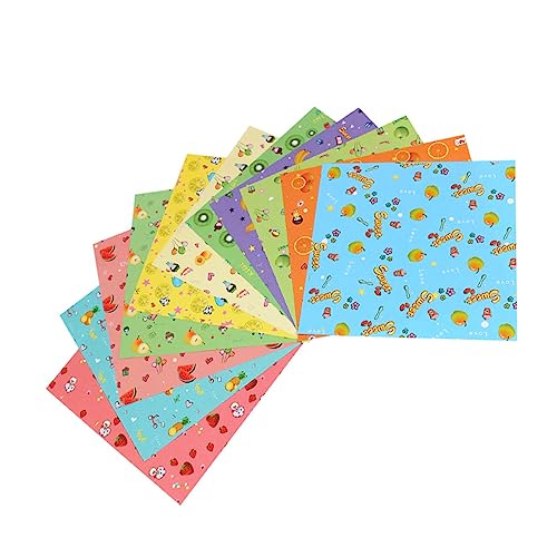 EXAOMBLE 2Packungen Origami Papier Einseitig Bedrucktes Faltpapier Bunten Fruchtmustern für Bastelprojekte für Erwachsene Fördert EXAOMBLE 2Packungen Origami Papier Einseitig Bedrucktes Faltpapier Bunten Fruchtmustern für Bastelprojekte für Erwachsene Fördert von EXAOMBLE