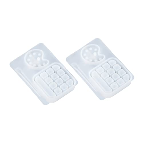 EXAOMBLE 2Stücke DIY Kristall Epoxidharz Silikonform für Farbpalette Handgefertigte Lackablettbox für Bastelprojekte Langlebig für Kunsthandwerk und EXAOMBLE 2Stücke DIY Kristall Epoxidharz Silikonform für Farbpalette Handgefertigte Lackablettbox für Bastelprojekte Langlebig für Kunsthandwerk und von EXAOMBLE
