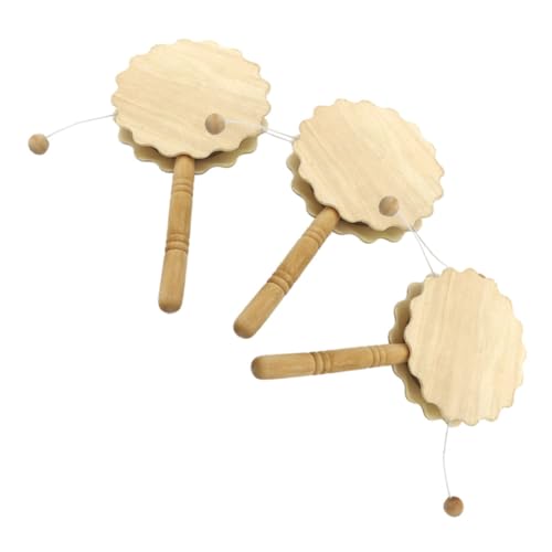 EXAOMBLE 3 Stück Unbemalte Holz Rasseltrommel für DIY Malprojekte Robustes Musikinstrument Holz für Kinderhandwerk und Kreative Bastelideen EXAOMBLE 3 Stück Unbemalte Holz Rasseltrommel für DIY Malprojekte Robustes Musikinstrument Holz für Kinderhandwerk und Kreative Bastelideen von EXAOMBLE