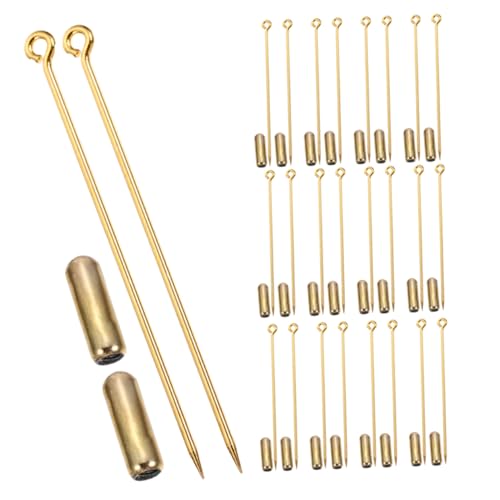 EXAOMBLE 30 Stück Broschenstecknadeln Kupfer Lange Nadeln mit Stopper Enden Dekorative Anstecknadeln für Anzüge Blazer und Hochzeiten Strapazierfähiges Material für DIY Schmuck EXAOMBLE 30 Stück Broschenstecknadeln Kupfer Lange Nadeln mit Stopper Enden Dekorative Anstecknadeln für Anzüge Blazer und Hochzeiten Strapazierfähiges Material für DIY Schmuck von EXAOMBLE