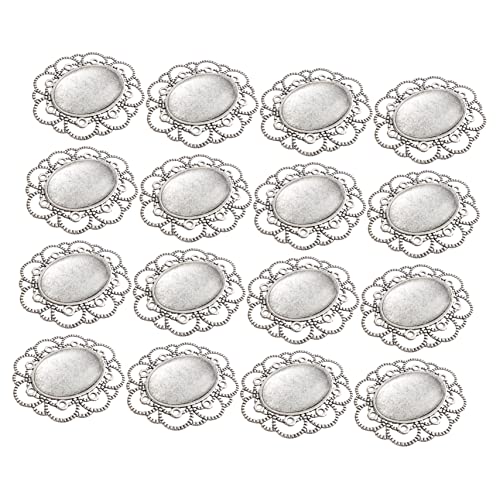 EXAOMBLE 30 Stück DIY Brooch Bezel mit Glasdome Bastelzubehör für Kreative Projekte für Herstellen von Individuellen Broschen für Kleidung und Accessoires von EXAOMBLE