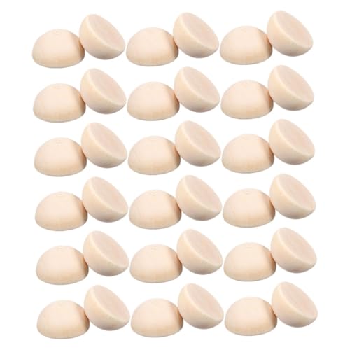 EXAOMBLE 300 Stück Mini-halbholzperlen 15 Mm, Unbehandelt, Rund, Gespaltene Holzkugeln, Natürliche Halbkugel-ornamente Für Kinder, Basteln, Malen, Home-party-dekoration EXAOMBLE 300 Stück Mini-halbholzperlen 15 Mm, Unbehandelt, Rund, Gespaltene Holzkugeln, Natürliche Halbkugel-ornamente Für Kinder, Basteln, Malen, Home-party-dekoration von EXAOMBLE