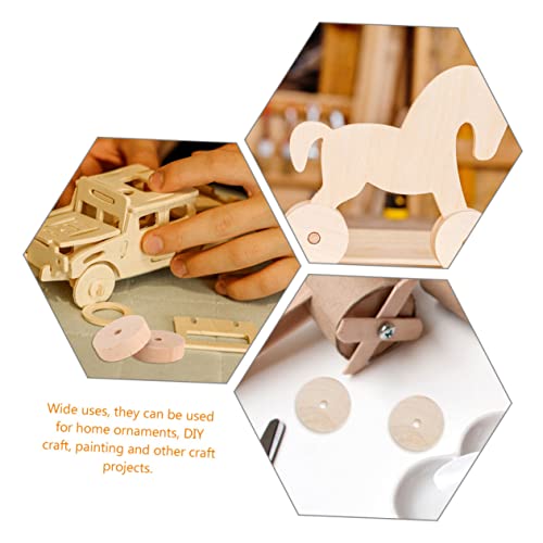 EXAOMBLE 30Stücke Holzräder Runde Holzräder für DIY Projekte und Bastelarbeiten für Anwendungen Fördert die Fantasie und Kreativität EXAOMBLE 30Stücke Holzräder Runde Holzräder für DIY Projekte und Bastelarbeiten für Anwendungen Fördert die Fantasie und Kreativität von EXAOMBLE