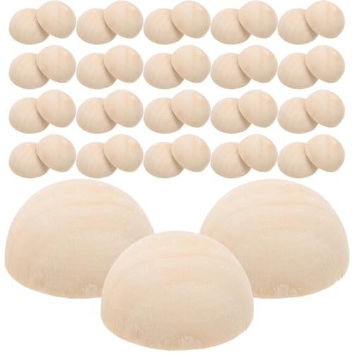 EXAOMBLE 30Stücke Unlackierte Halbkugeln Holz Mini Halbkugeln für DIY Bastelprojekte und Kinderkunst für Foto Requisiten Partyzubehör und Dekorationen EXAOMBLE 30Stücke Unlackierte Halbkugeln Holz Mini Halbkugeln für DIY Bastelprojekte und Kinderkunst für Foto Requisiten Partyzubehör und Dekorationen von EXAOMBLE
