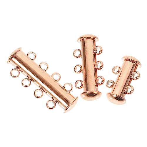 EXAOMBLE 3Stücke Schmuckverschlüsse für DIY Projekte Teiliges Rostfreiem Roségold zum Reparieren Armbändern Langlebig von EXAOMBLE