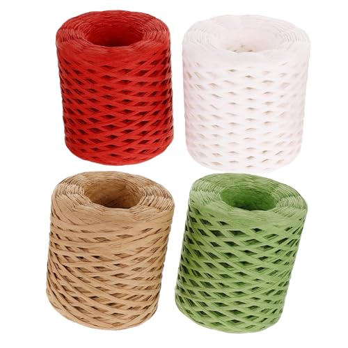 EXAOMBLE 4 Rollen Raffia Papierseil für DIY Projekte Langlebige Papierschnur für Geschenkverpackung Basteln Blumenarrangements und Hüte Vielseitige Bastelmaterialien für Kreative EXAOMBLE 4 Rollen Raffia Papierseil für DIY Projekte Langlebige Papierschnur für Geschenkverpackung Basteln Blumenarrangements und Hüte Vielseitige Bastelmaterialien für Kreative von EXAOMBLE